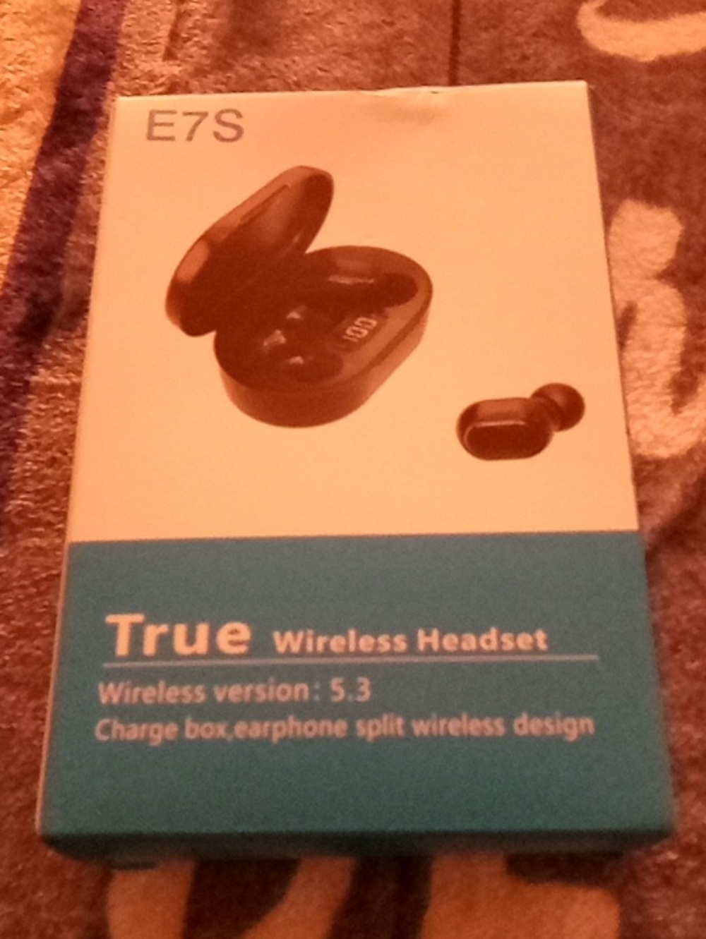 E7S True Wireless Headset - Black